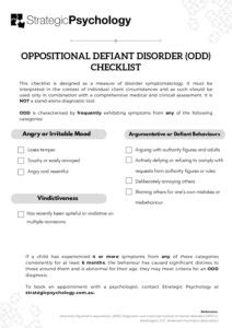 oppositional defiant disorder checklist|Iba pa.